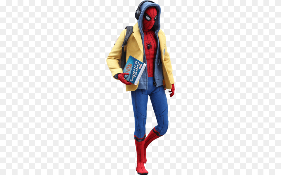 Hot Toys Spider Man, Person, Clothing, Coat, Costume Free Transparent Png
