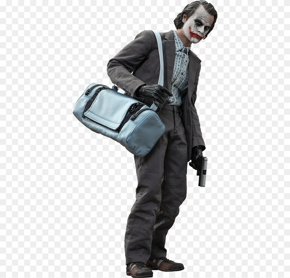 Hot Toys The Joker Sixth Scale Figure Bank Robber Joker, Accessories, Bag, Handbag, Adult Png