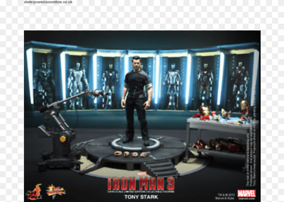 Hot Toys Tony Stark Armor Testing Hot Toys Tony Stark Workshop, Concert, Crowd, Lighting, Person Png