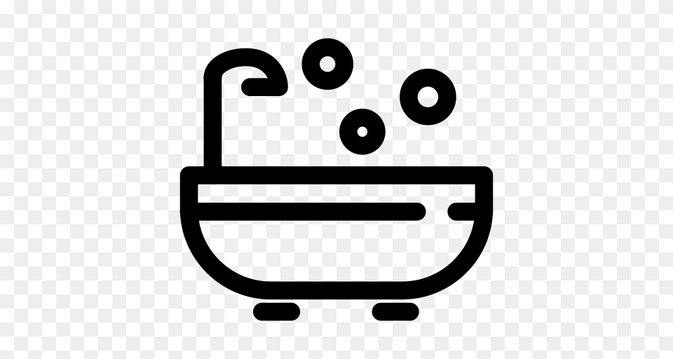 Hot Tub Relax Spa Icon With And Vector Format For Free, Gray Png Image
