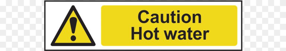 Hot Water Sign 200mm X 50mm Sign, Symbol, Road Sign Free Transparent Png
