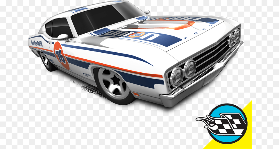 Hot Wheels 69 Ford Talladega, Car, Coupe, Sports Car, Transportation Free Transparent Png