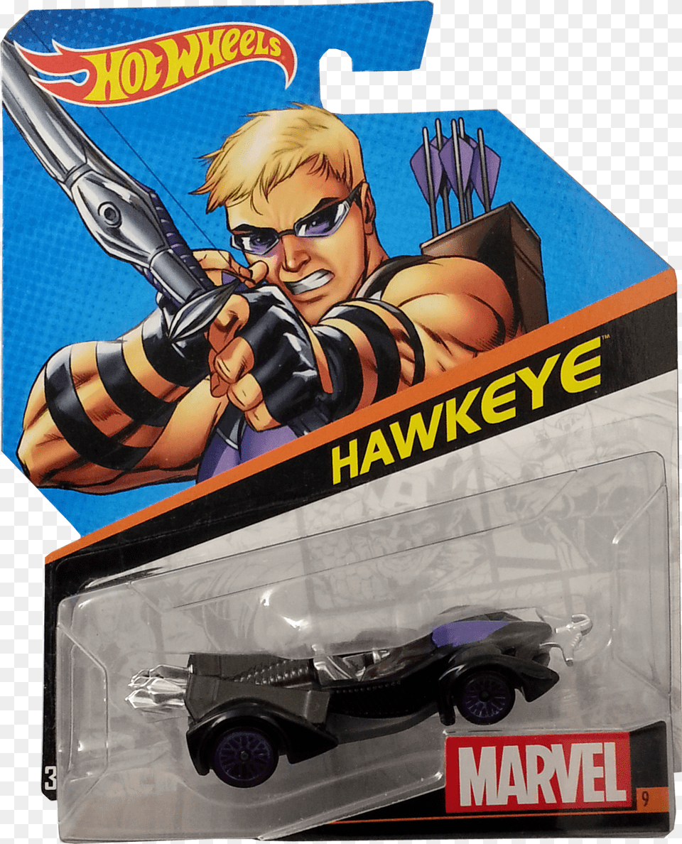 Hot Wheels Marvel Hawkeye, Book, Publication, Comics, Person Free Png