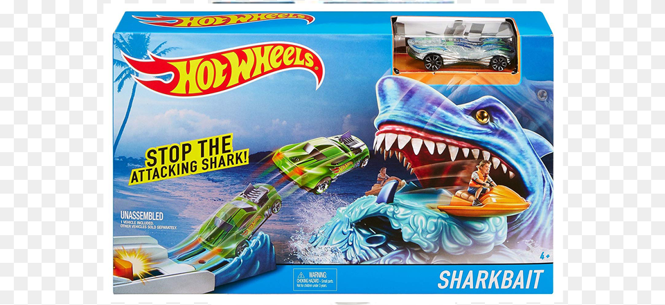Hot Wheels Shark Bait, Advertisement, Vehicle, Car, Transportation Free Png Download