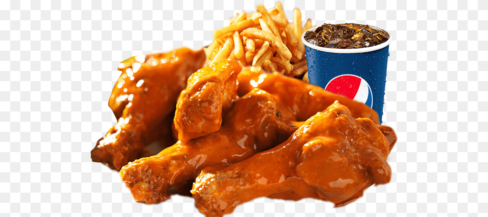 Hot Wings From Buffalo Wild Wings, Food, Fried Chicken, Fries, Animal Free Png
