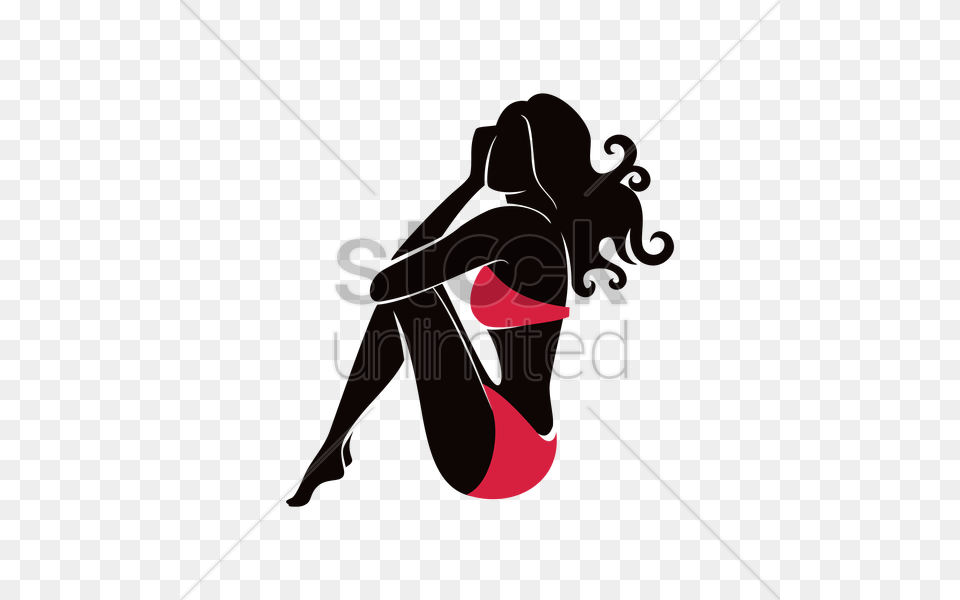 Hot Woman Silhouette Vector Image, Person, Walking Free Png Download