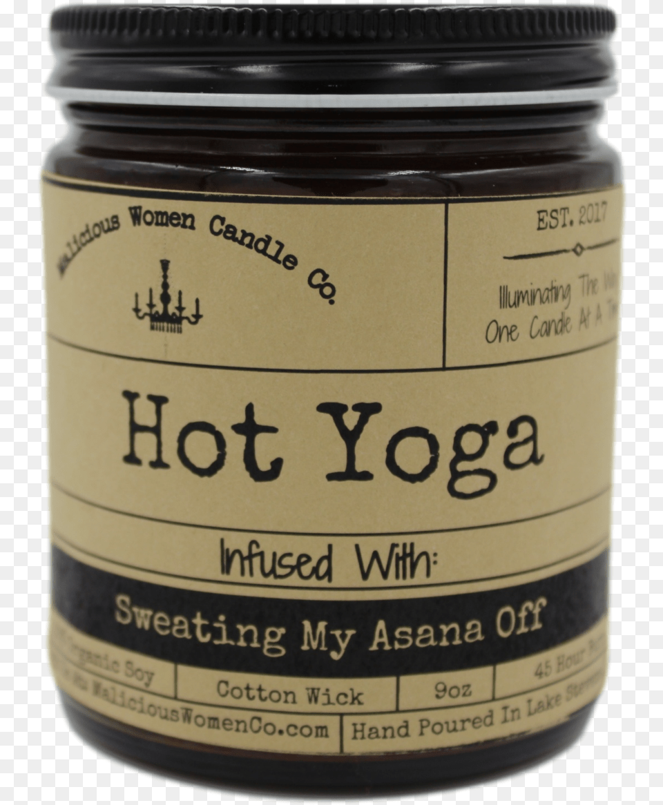 Hot Yoga Infused With Quotsweating My Asana Offquot Malicious Women Candle Co, Jar, Can, Tin, Bottle Free Png