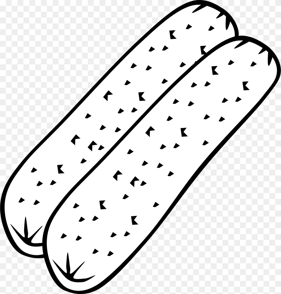 Hotdog Black And White Clipart, Food Png Image