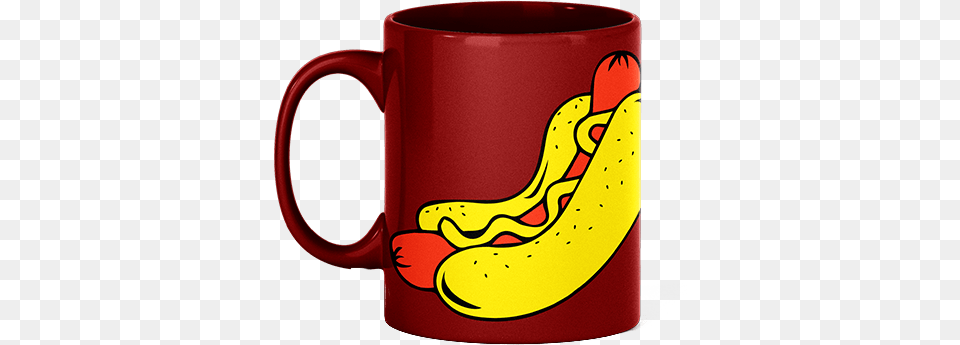 Hotdog Mug, Cup, Banana, Food, Fruit Free Png Download