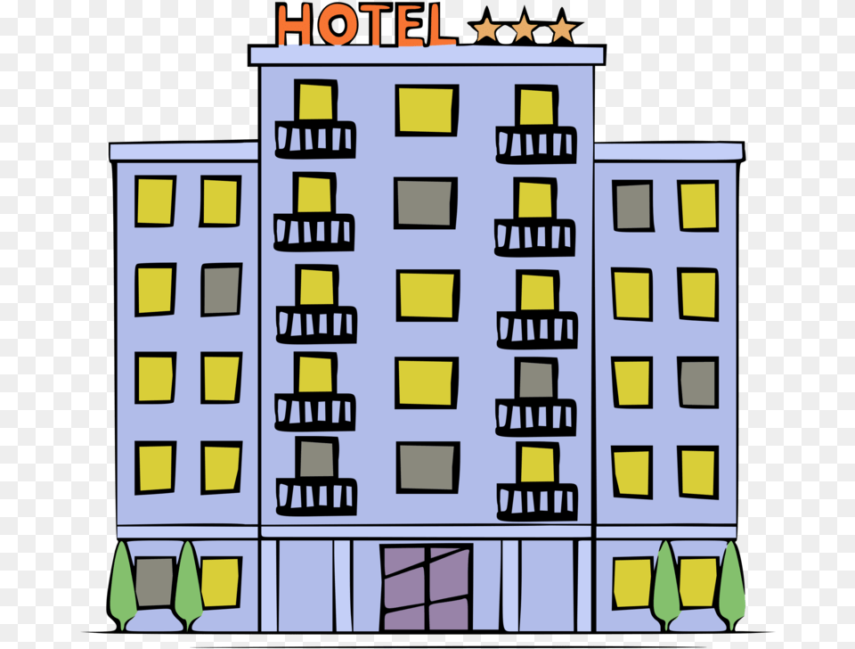Hotel Accommodation Resort Gratis Restaurant Hotel Clipart, Architecture, Building, City, High Rise Free Png Download