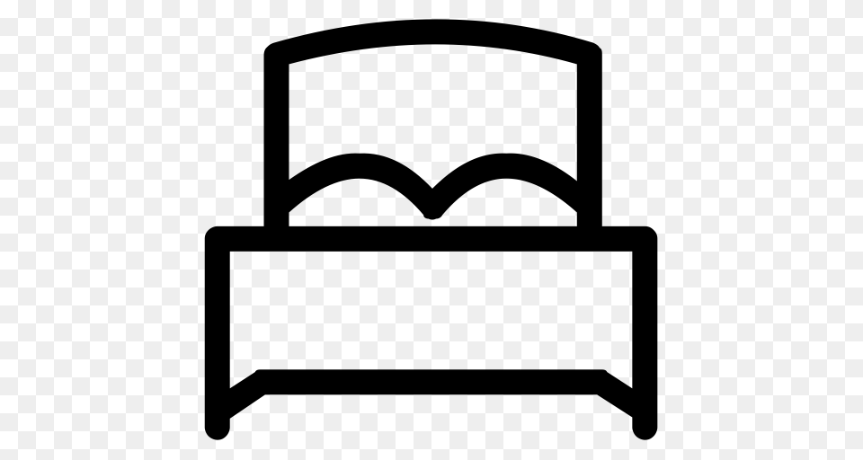 Hotel Bed Icon With And Vector Format For Unlimited, Gray Free Png