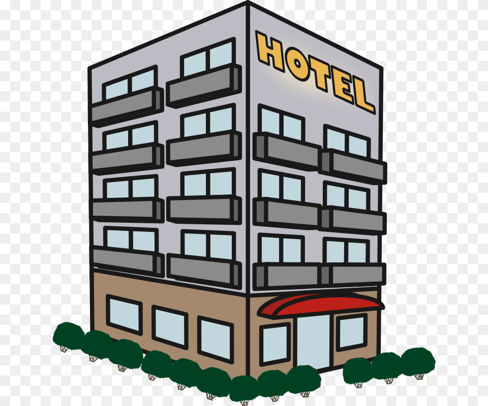 Hotel Building Apartment Clipart, Architecture, Office Building, Housing, Urban Free Png Download