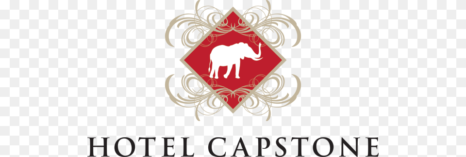 Hotel Capstone Logo, Emblem, Symbol, Animal, Elephant Png Image