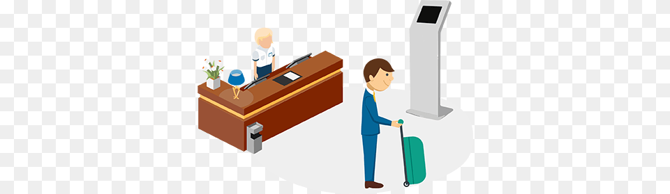 Hotel Check In Kiosk, Cleaning, Person, Face, Head Png Image
