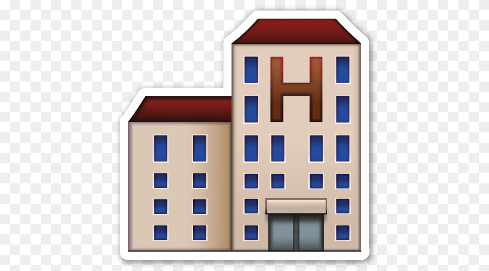 Hotel Emojis Emoji Emoji Stickers Emoticon, Architecture, Building, City, Condo Free Png Download