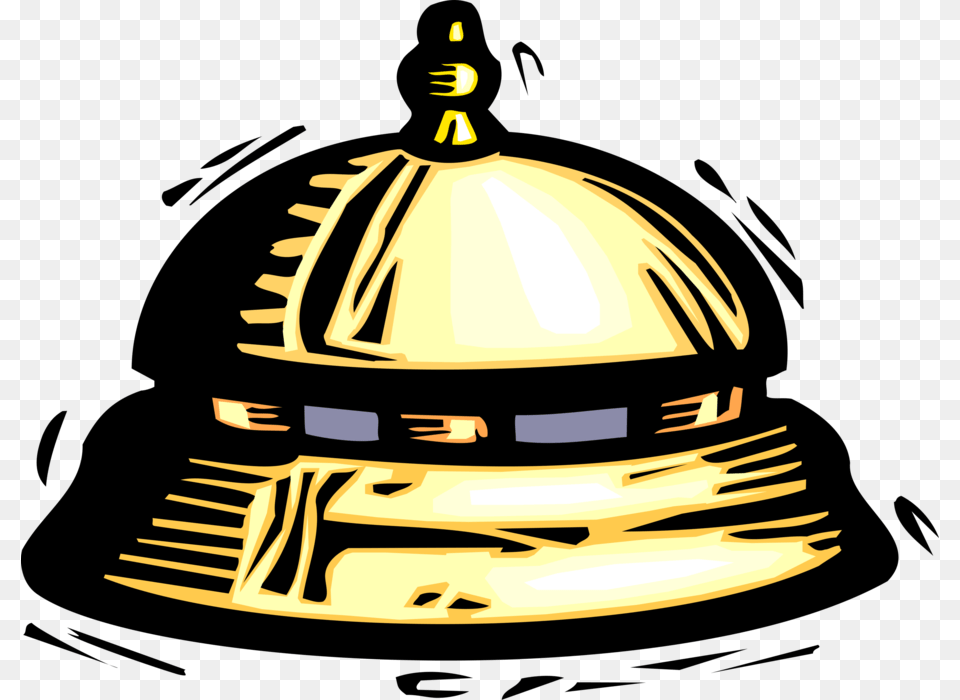 Hotel Front Desk Service Bell Desk Bell Clip Artpng, Lighting, Architecture, Building, Dome Free Png
