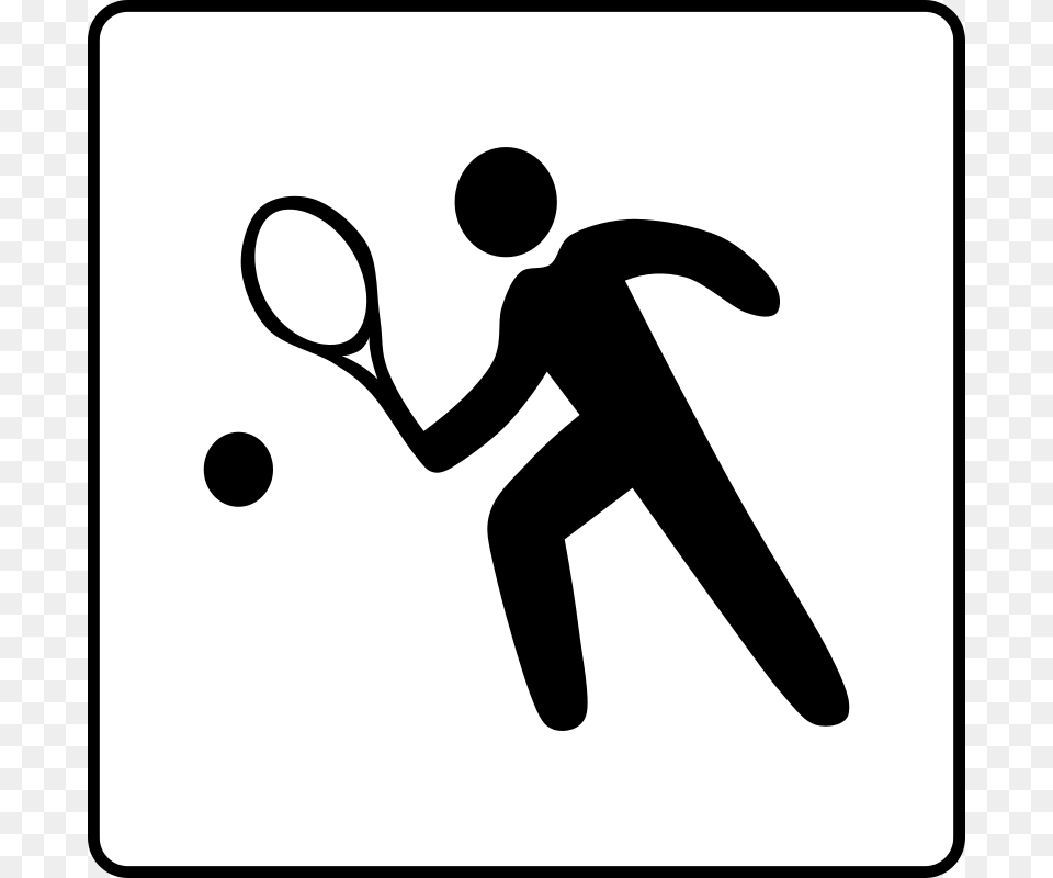 Hotel Icon Has Tennis Court, Stencil Free Png Download