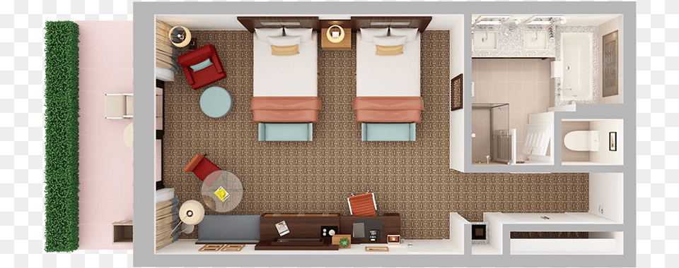 Hotel Layout Bedroom Plan, Indoors, Interior Design, Architecture, Building Free Png Download