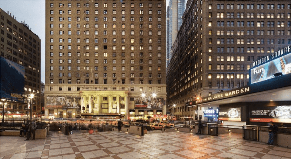 Hotel Opposite Madison Square Gardens, Architecture, Building, Urban, City Free Png Download