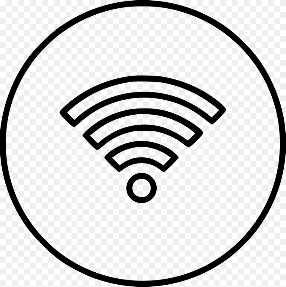 Hotel Restaurant Wifi Signal Wireless Internet Comments Wifi Signal White, Disk Png Image