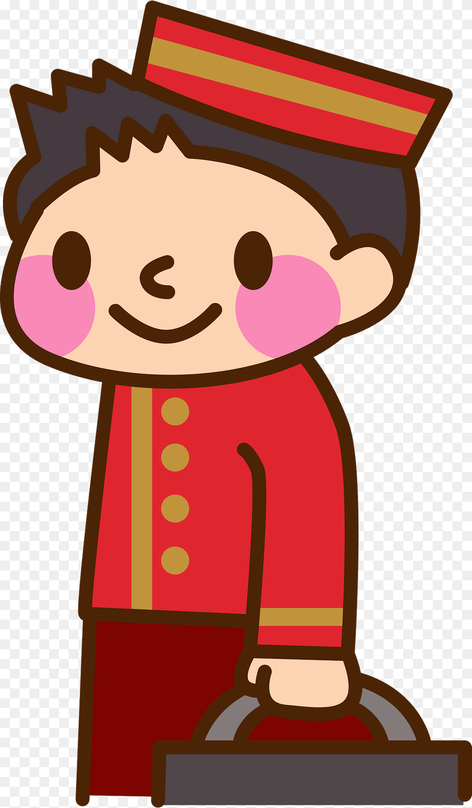 Hotel Staff Bellboy Clipart, People, Person, Cartoon, Dynamite Free Png