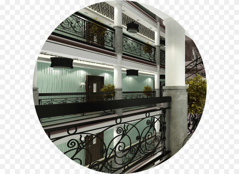 Hotel Steel Architecture, Building, Handrail, Railing, Interior Design Free Png Download