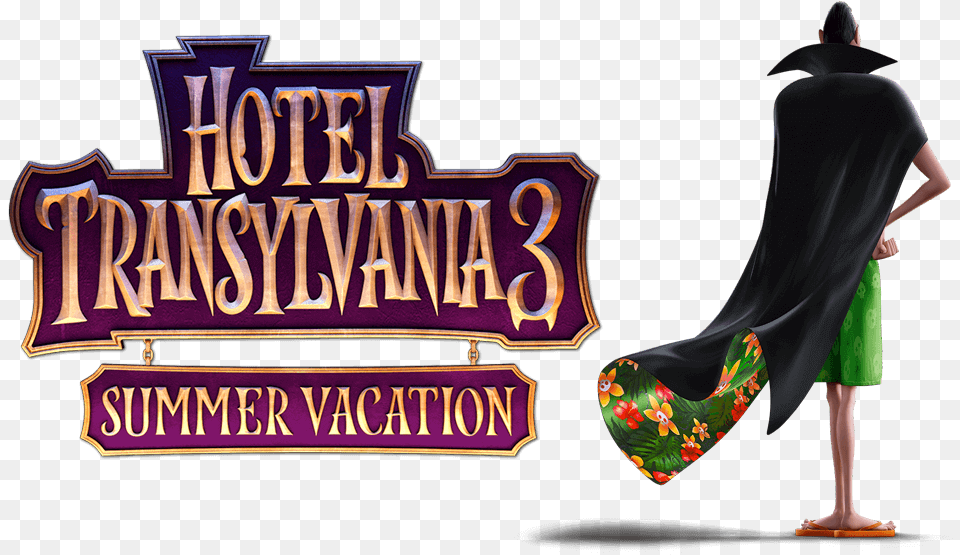 Hotel Transylvania 3 Movie Name And Dracula Standing Hotel Transylvania 3, Adult, Fashion, Female, Person Free Transparent Png