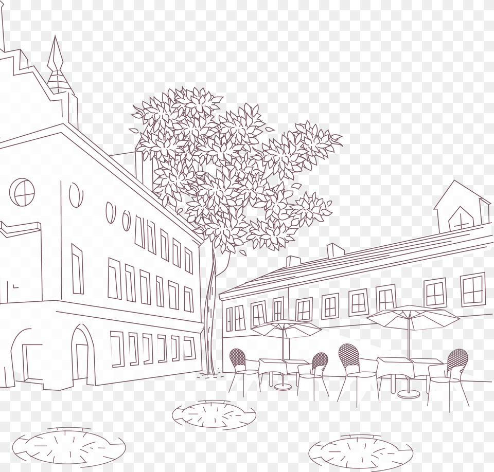 Hotel Vacation Drawing Vacation, Art, Outdoors, Neighborhood, Chair Free Transparent Png