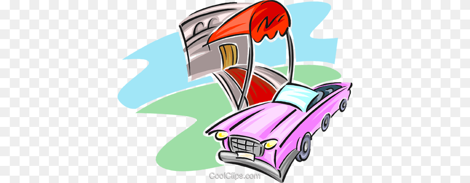 Hotel With Red Carpet Extended To Car Royalty Vector Clip Art, Device, Grass, Lawn, Lawn Mower Free Png