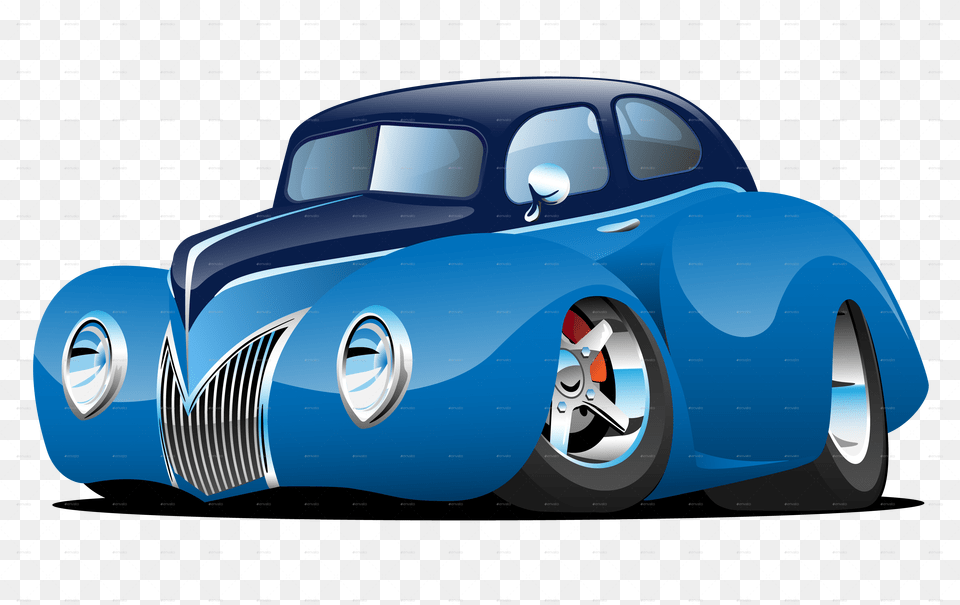 Hotrod 39 Classic Car Cartoon Image Cartoon Hot Rod Background, Coupe, Sports Car, Transportation, Vehicle Free Transparent Png