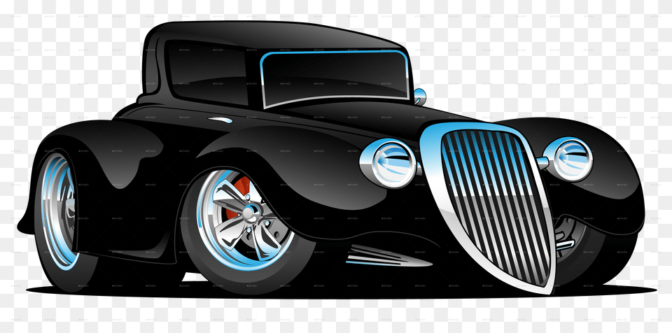 Hotrod Coupe Cartoon Vector Hot Rod Cartoon Cars, Car, Machine, Sports Car, Transportation Png