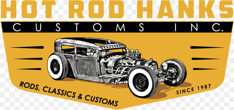 Hotrodhankscustomscom Hot Rod, Machine, Spoke, Car, Transportation Png