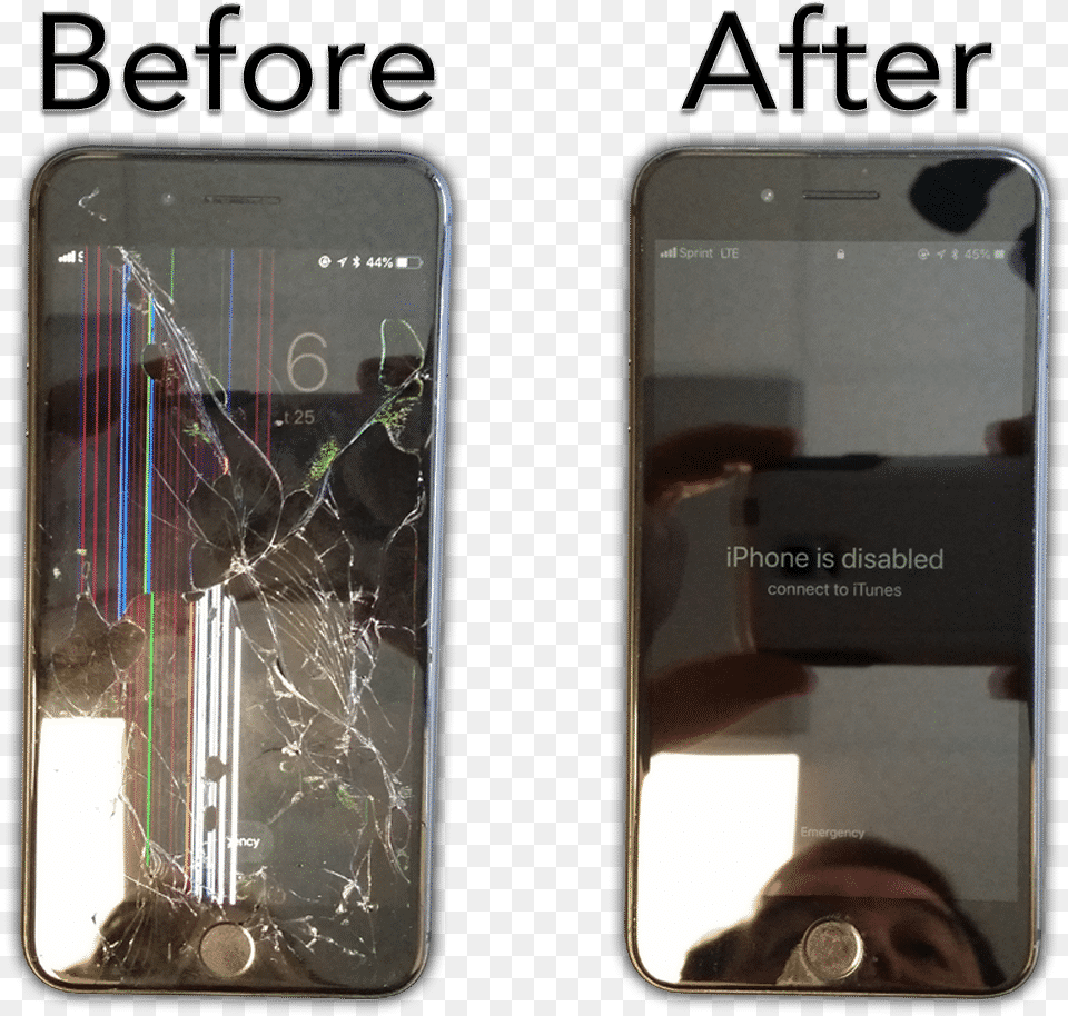 Hotshot Iphone Repair Columbia Mo Broken Iphone Screen Before And After, Electronics, Mobile Phone, Phone, Baby Free Png Download