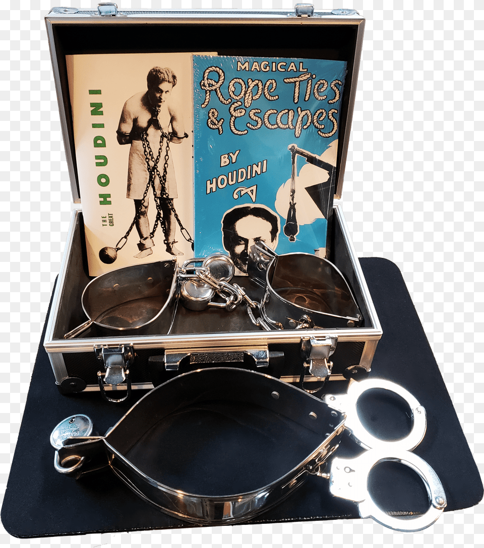 Houdini Escape Settitle Houdini Escape Set Houdini Handcuffs, Adult, Male, Man, Person Free Transparent Png