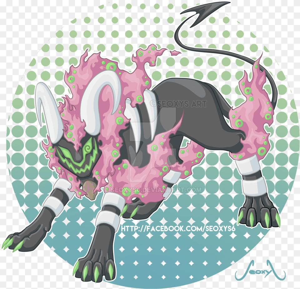 Houndoom Fusion Spiritomb Pokemon Fusion Spiritomb, Art, Electronics, Graphics, Hardware Png