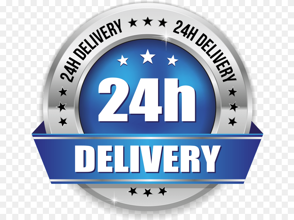 Hour Delivery Guaranteed Guaranteed 24 Hour Delivery, Badge, Logo, Symbol Png