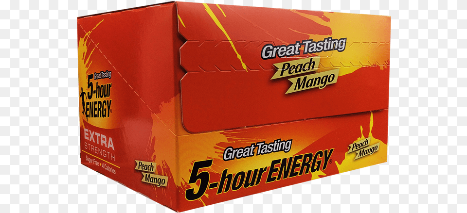 Hour Energy Xtra Peach Mango Carton, Box, Cardboard Png