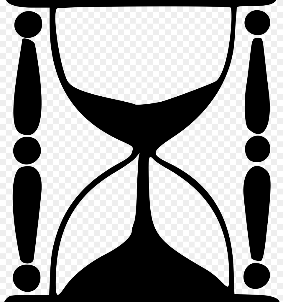 Hour Glass Silhouette Clipart Hourglass, Gray Png