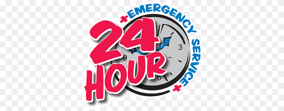 Hour Towing Service And Emergency Towing Service 24 Hour Towing Logo, Dynamite, Weapon, Clock Free Png