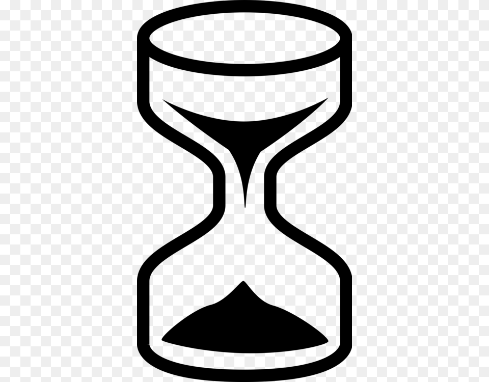 Hourglass Black And White Time Drawing, Gray Free Transparent Png