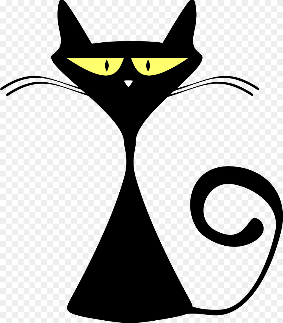 Hourglass Black Cat Clipart, Animal, Mammal, Pet, Fish Free Transparent Png