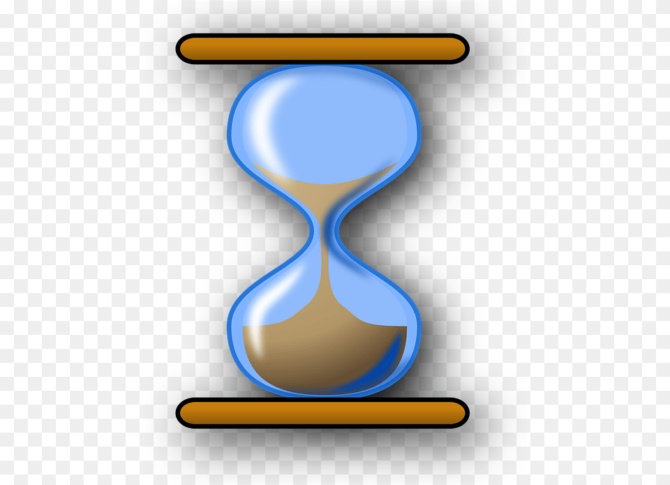 Hourglass Sand Blue Glass Time Hour Clock Watch Things To Measure Time Png Image