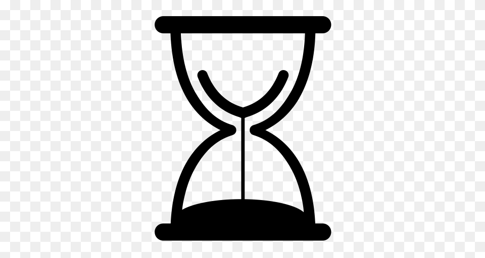 Hourglass Sand Clock Sand Watch Icon With And Vector Format, Gray Png Image