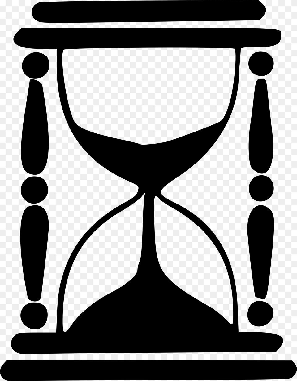Hourglass Silhouette Icons, Gray Free Transparent Png