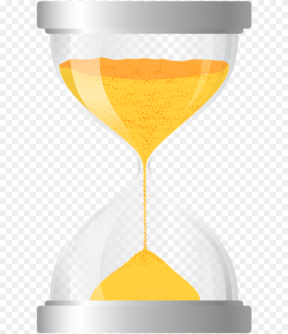 Hourglass Timer Gold Illustration Time Reloj De Arena Free Transparent Png