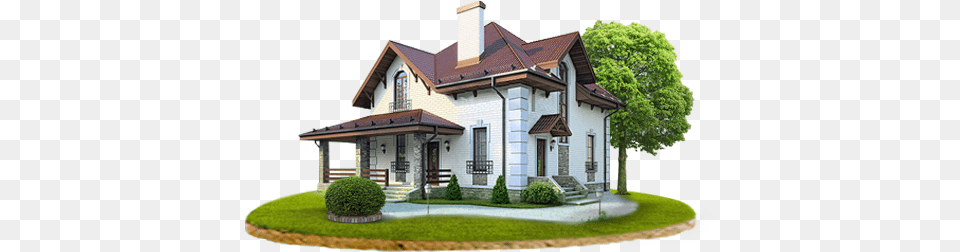 House, Architecture, Plant, Housing, Grass Free Png Download