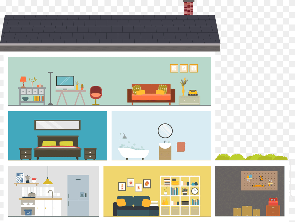 House, Garage, Indoors, Computer Hardware, Electronics Free Png Download