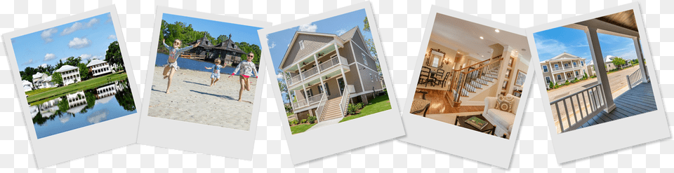 House, Architecture, Housing, Handrail, Collage Free Png Download