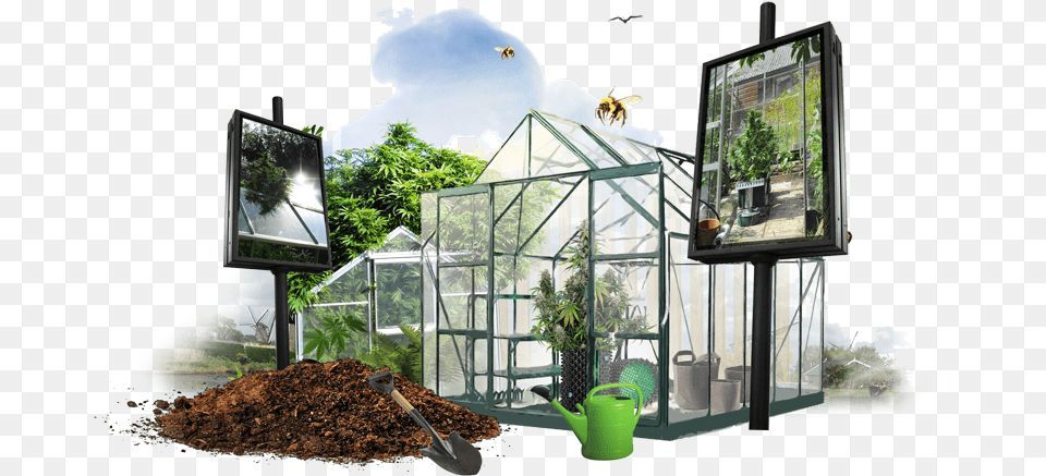 House, Garden, Gardening, Outdoors, Nature Free Png Download
