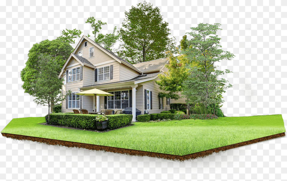 House, Lawn, Tree, Plant, Grass Free Png